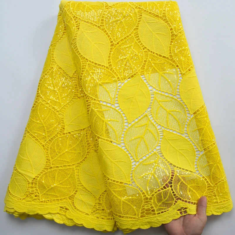 High Quality African Water Souble Lace Fabric