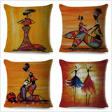 African Woman Home Decor Pillow Case