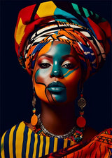 African Queen Abstract Art Canvas Painting Posters