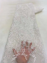 New Nigerian Sequins Mesh Lace Fabric