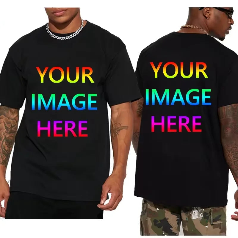 Men Print Your Own Design Brand T Shirt