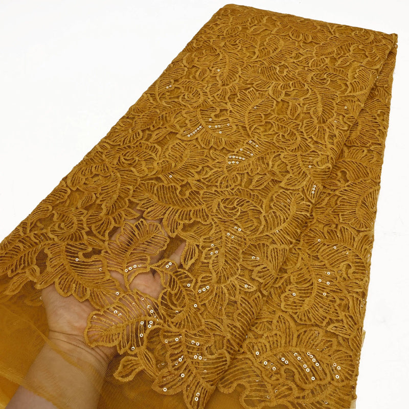 High Quality Nigerian French Mesh Lace Fabric