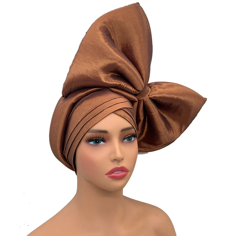 African Auto Gele Headtie Nigeria Party Headwear Hat