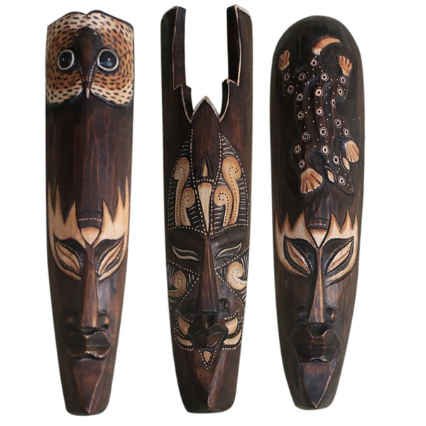 New Solid Wood Mask Wall Decoration