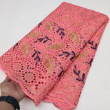 High Quality embroidey African Nigerian Bazin Brode Fabric