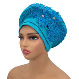 New Elegant African Autogele Women's Turban Cap