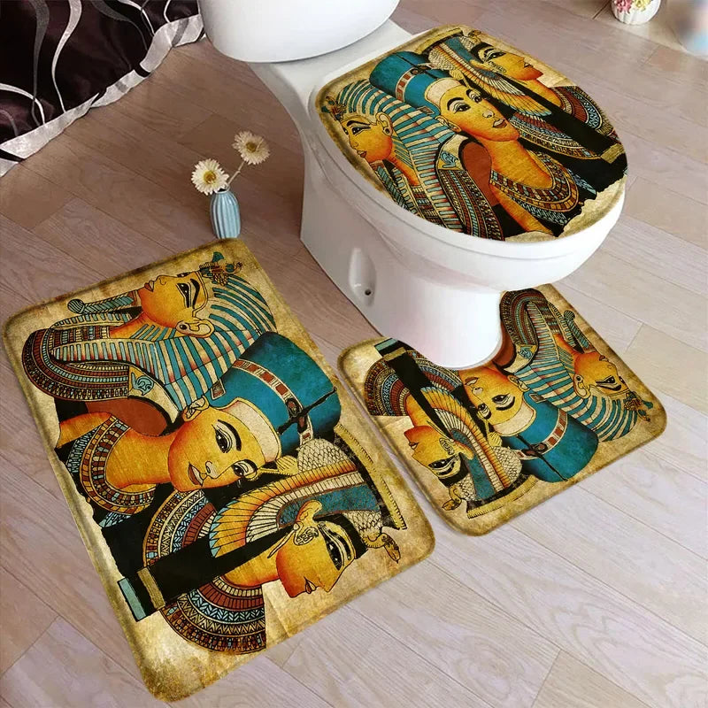 New Vintage Egyptian Bath Mat Set