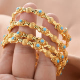 4pcs/lot  gold-Plated Bangles Dubai Bracelet