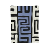 African Bogolan Mudcloth Pattern Blanket