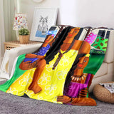 Cartoon Africa Custom Painting Art Soft Flannel Blanket