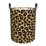 New Custom Leopard Print Laundry Basket