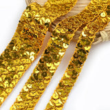 2/5/10M 15/20/35mm Sequin Ribbons Lace