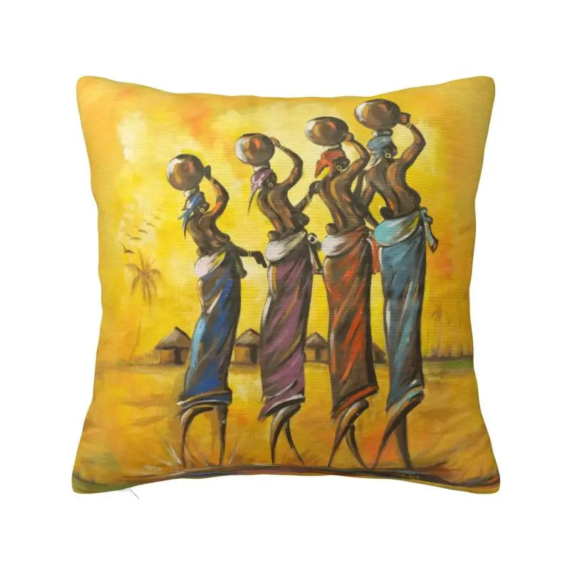 Africa Women Ethnic Style Soft Luxury Pillow Cases