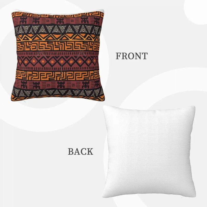 African Tribal Mudcloth Pattern Home Pillow Case