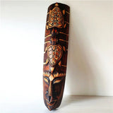 Thai solid wood carving African mask decoration