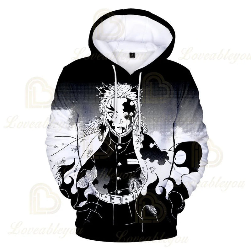 Kimetsu No Yaiba Anime 3D hoodie