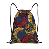 New Wax Print Ankara Kente Pattern Drawstring Bag