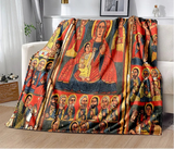 Africa Ethiopian Painting Art Cartoon Blanket