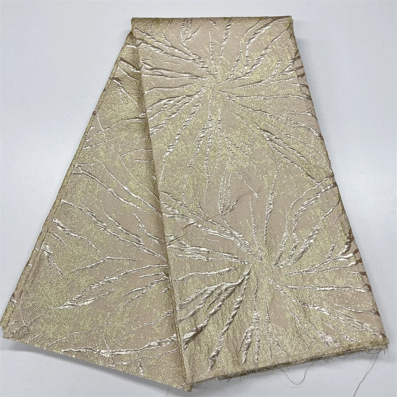 New Jacquard Brocade French African Lace Fabric