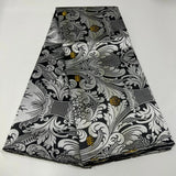 High Quality 3D Damask Embroidery Headtie Fabric