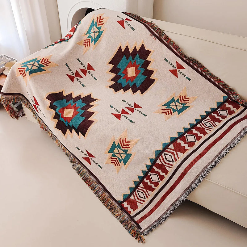 New Oversized Boho Throw Blanket