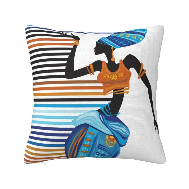 Africa Women Ethnic Style Soft Luxury Pillow Cases