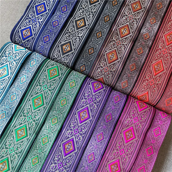 20mm-33mm 7meters Jacquard Ribbon Ethnic Lace