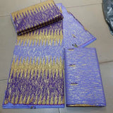 Ankara African Kente Gold Real Wax Fabric