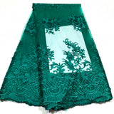 High Quality Lace Embroidery Beads French Nigerian Lace Fabric