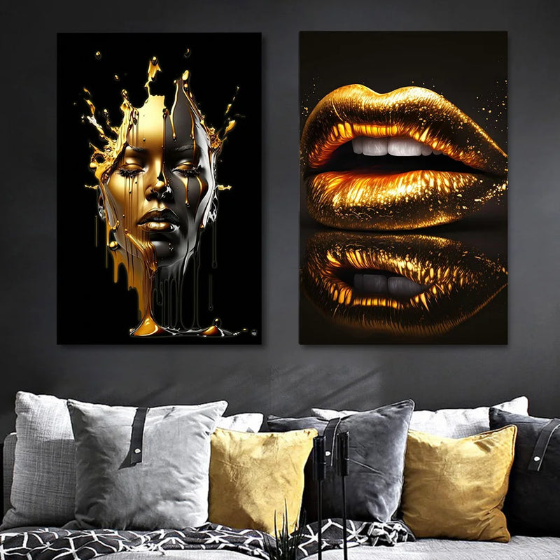 African Beauty Portrait Canvas Printed Mural Poster