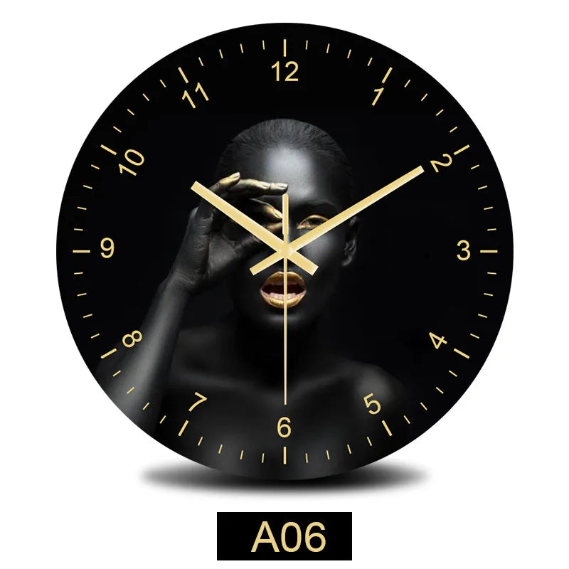 Figure Fashion Silent Quartz Clock