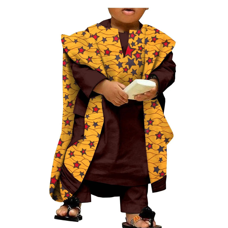 Kids Abaya Bazin Riche Shirt and Pants