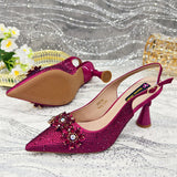 New Fashion Party High Heels And Exquisite Clutch Bag