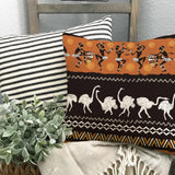 1Pc/4Pc African Style Animal Print Throw Pillowcase African Women Indigenous Female Dancer Pillowcase Home Sofa Cushion Cover