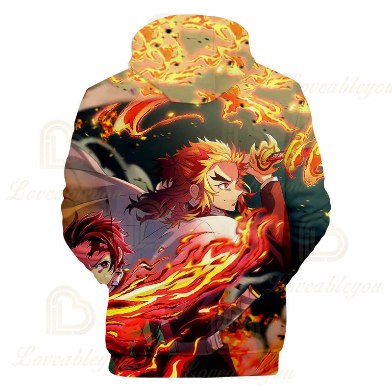 Kimetsu No Yaiba Anime 3D hoodie