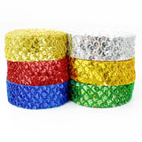 2/5/10M 15/20/35mm Sequin Ribbons Lace