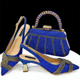 Italian Design Fashion Style Ladies Shoes with Matching Bag Set