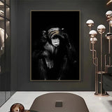 Funny Monkey HD Poster Canvas Painting Wall Art