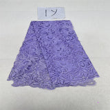 High Quality French Nigerian Beaded Lace Fabric