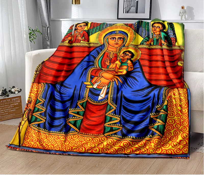 Africa Ethiopian Painting Art Cartoon Blanket