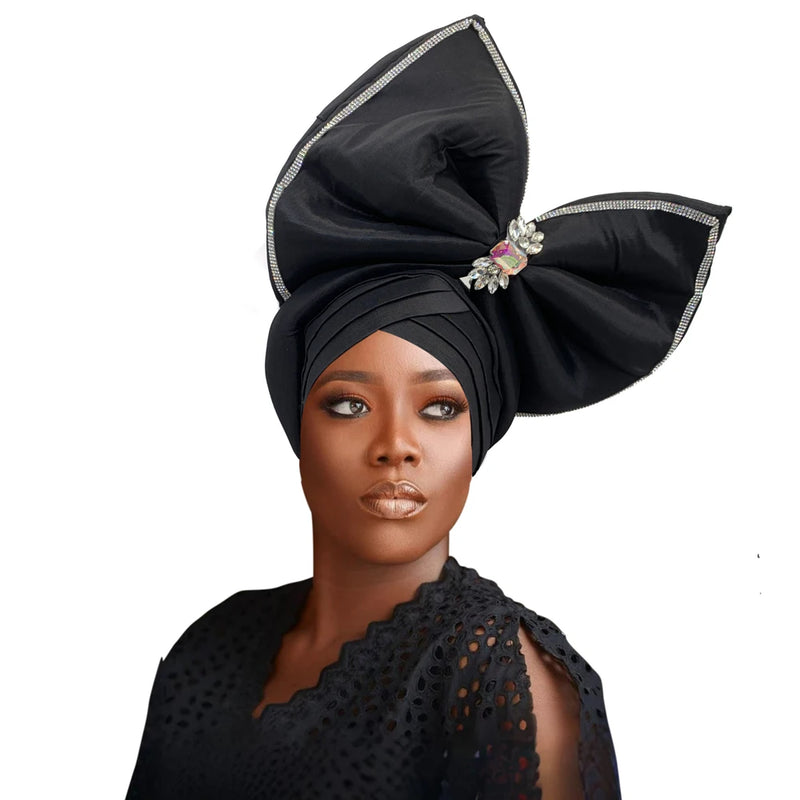 New Big Bowknot Turban Cap