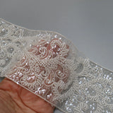 New luxury beaded embroidery lace