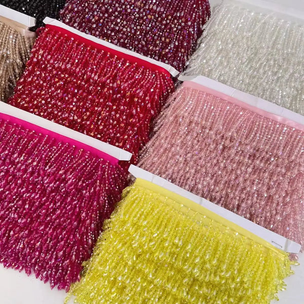 32 Color Tassels Beaded Lace