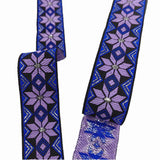 3.3cm Flowers Pattern Embroidered Jacquard Ribbons Woven Lace