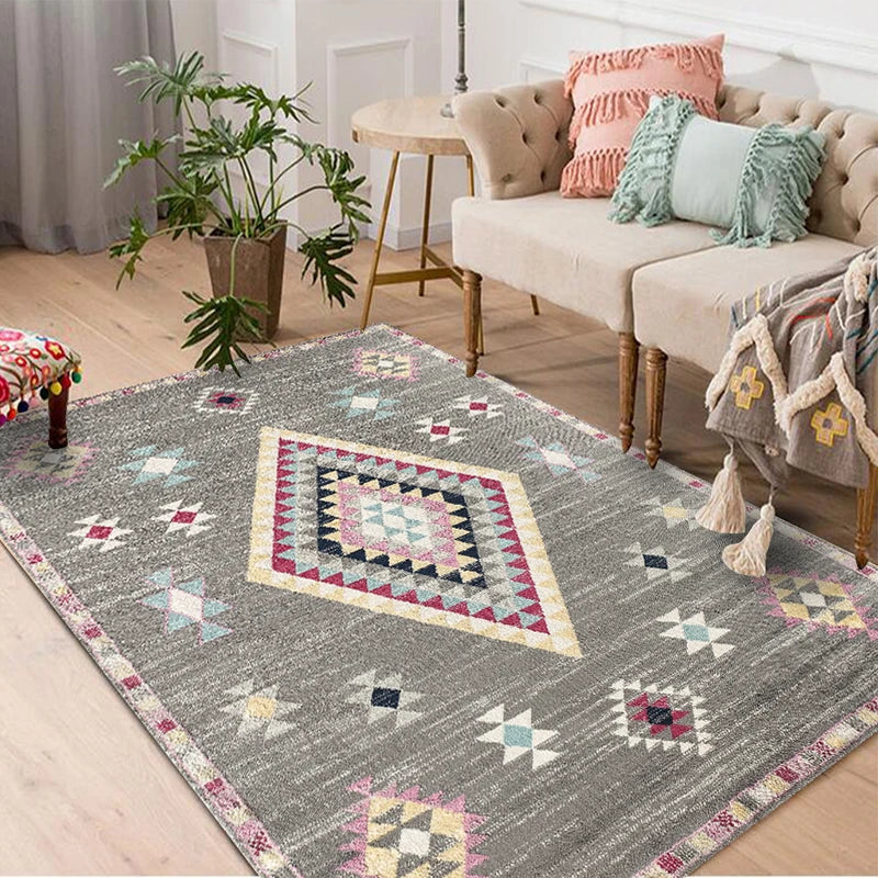 New Bohemian Pattern Decorative Living Room Carpet