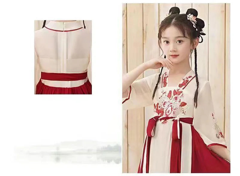 Chinese Hanfu girl's casual dress