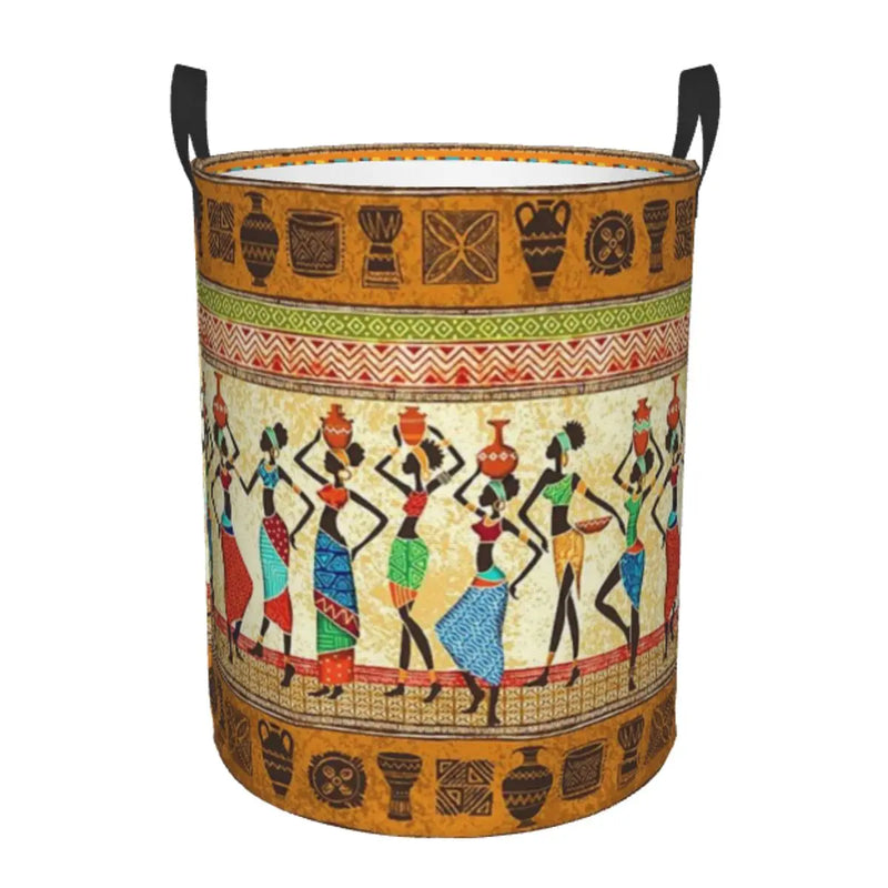 New African Ethnic Style Pattern Laundry Basket