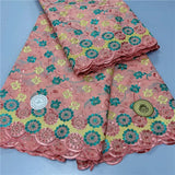 100% Cotton Voile Lace Popular Dubai Style Fabric