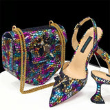 New African Women Shoes and Bags Set