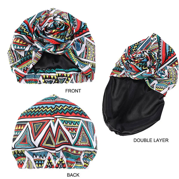 New Women African Print Stretch Bandana Head Wrap